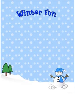winter fun clip art
